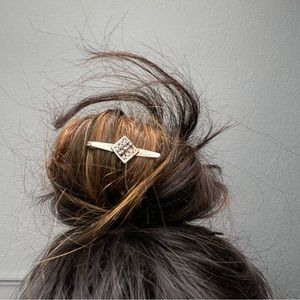 Vintage Sterling Silver Filigree Hair Bobby Pin clip accessories